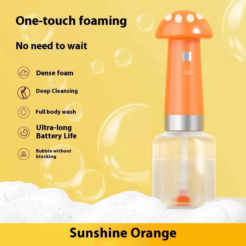Electric Shampoo Foamer Pet Foaming Soap Dispenser Pets Bathing Bubbler Dog Shampoo Dispenser Shampoo Sprayer Little Yellow Duck