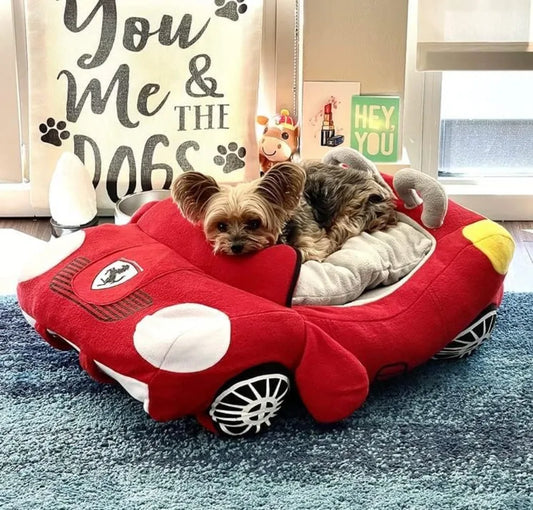 Car Shape Pet Bed Plush Dog Cat House Luxury Warm Sofa Cushion Kennel Nest Winter Fashion Padded Mat Soft